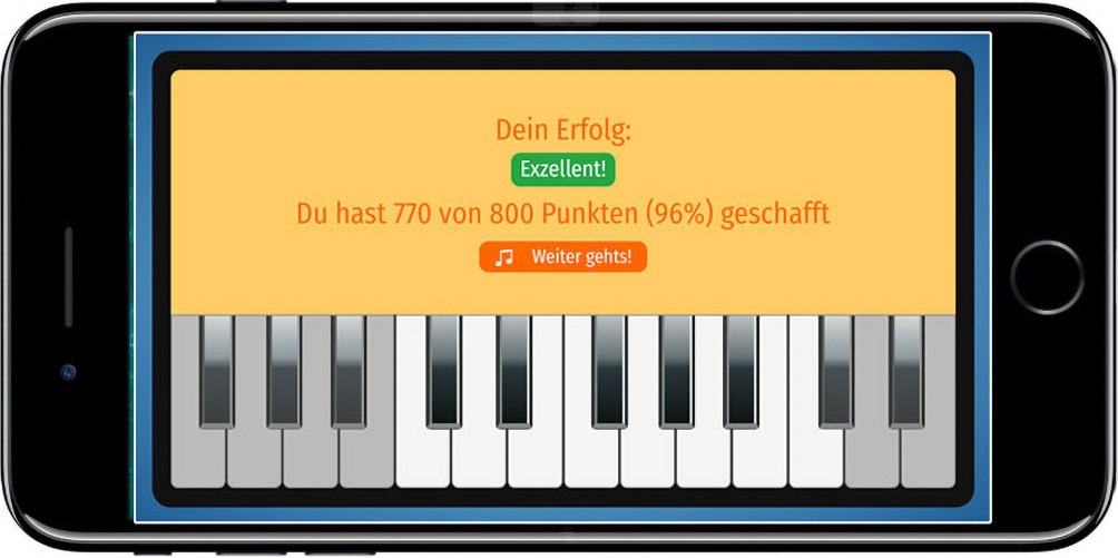 Erfolgsmeldung bei Amadeus - bei vielen Punkten erto╠ênt ein Tusch